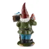 Solar Bluebird Gnome Welcome Statue