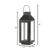 Small Square Top Black Lantern