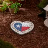 TEXAS PROUD STEPPING STONE - DONâ€™T MESS WITH TEXAS HEART FLAG