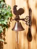 Vintage Cast Iron Rooster Bell for Home and Garden Decor