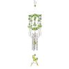 Eco-Friendly Hummingbird Wind Chime - Vibrant Green Garden Decor