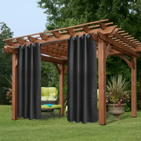 50inch*120inch Gray Luxurious Woolen Outdoor Curtain With Hanging Straps Combine Elegance And Durability For A Comfortable Outdoor Space. (Option: 50inch120inch)