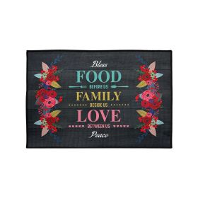 Printed Absorbent & Non-Slip Door Mat - Durable Polyester Carpet with "Kitchen" Design, Ideal for Bathrooms, Hallways, Living Rooms (Color: SJR-45-71-13, size: 17.7*28in/45*71cm)